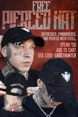 Ghost Pierced Baseball Cap