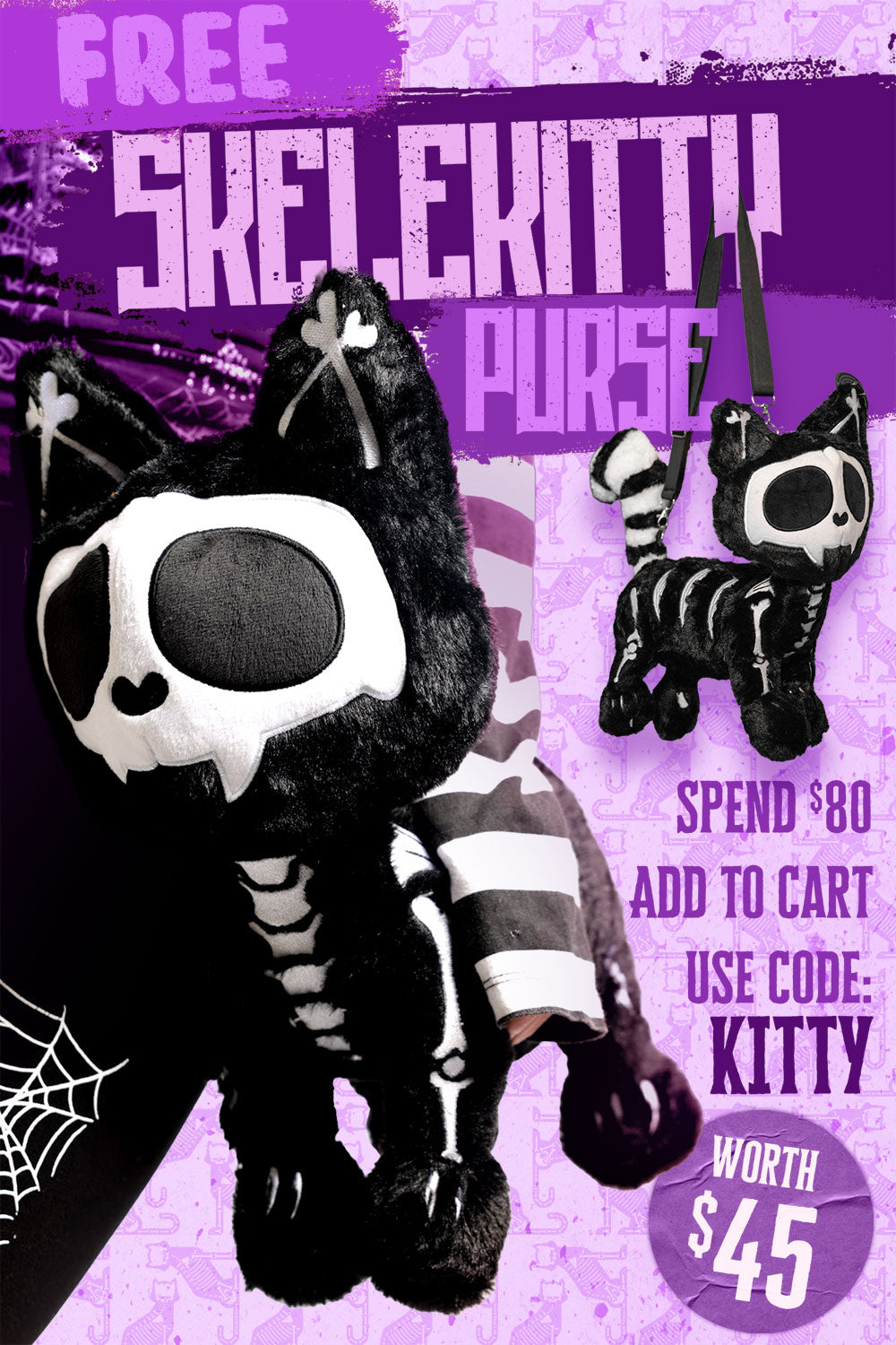 Skelekitty Purse