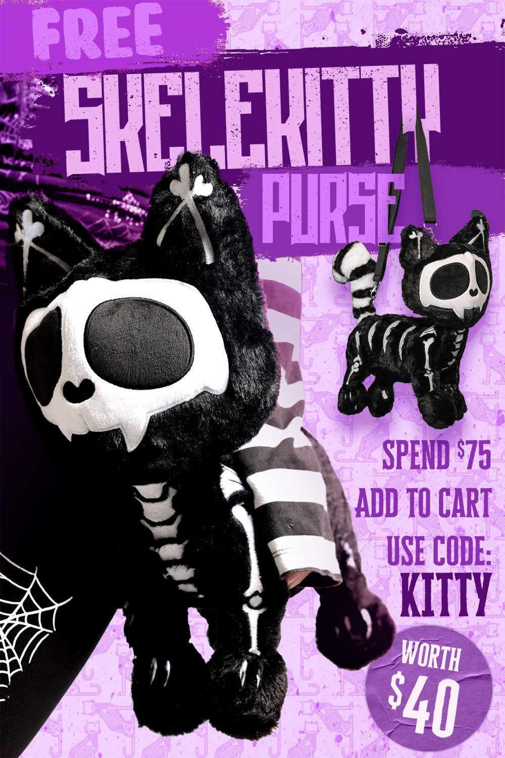 Skelekitty Purse