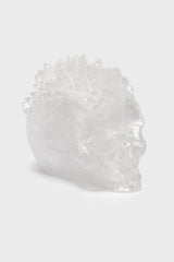 witchy clear crystal skull figurine 