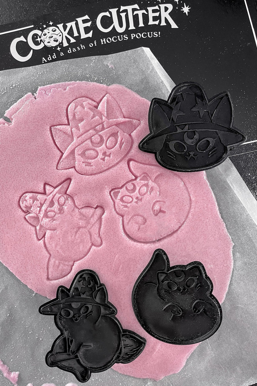 halloween cat cookie cutter set