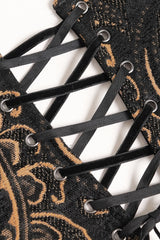 Womens girdle with corset lace up detail