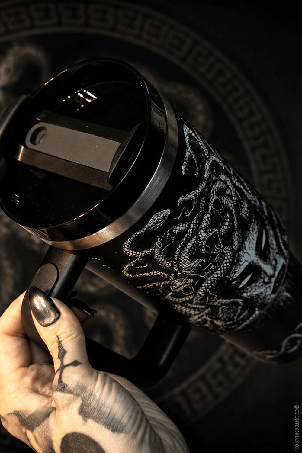 Creepy drinkware for goths