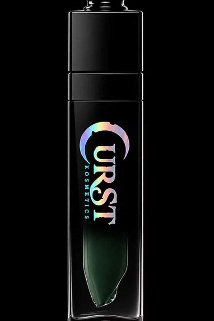 Dark Force green matte lip gloss in tube