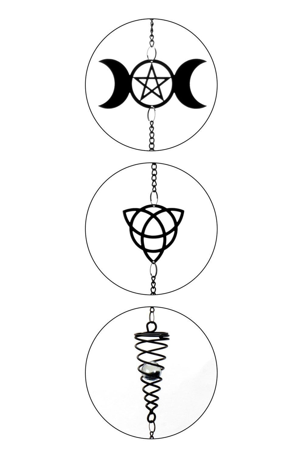 Hanging triple moon home decor