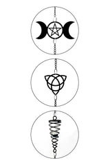 Hanging triple moon home decor