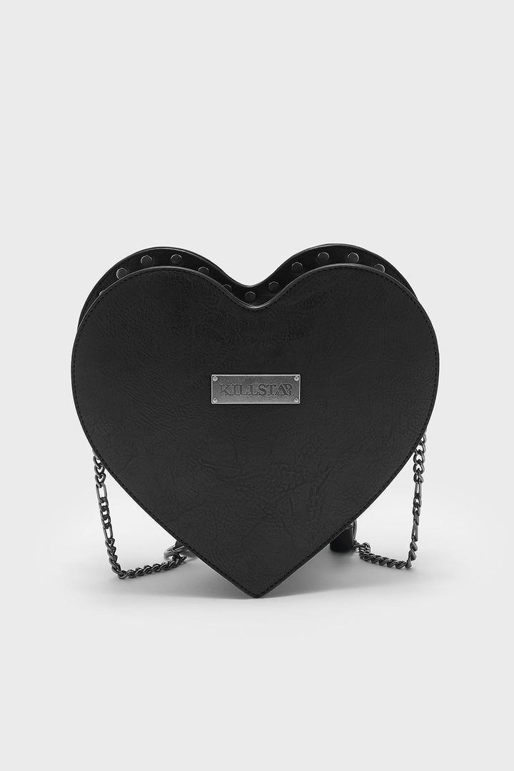 heart-shaped 3d sculpted emo novelty crossbody chain strap bag