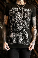 VampireFreaks Hang in There hangman tshirt worn by model