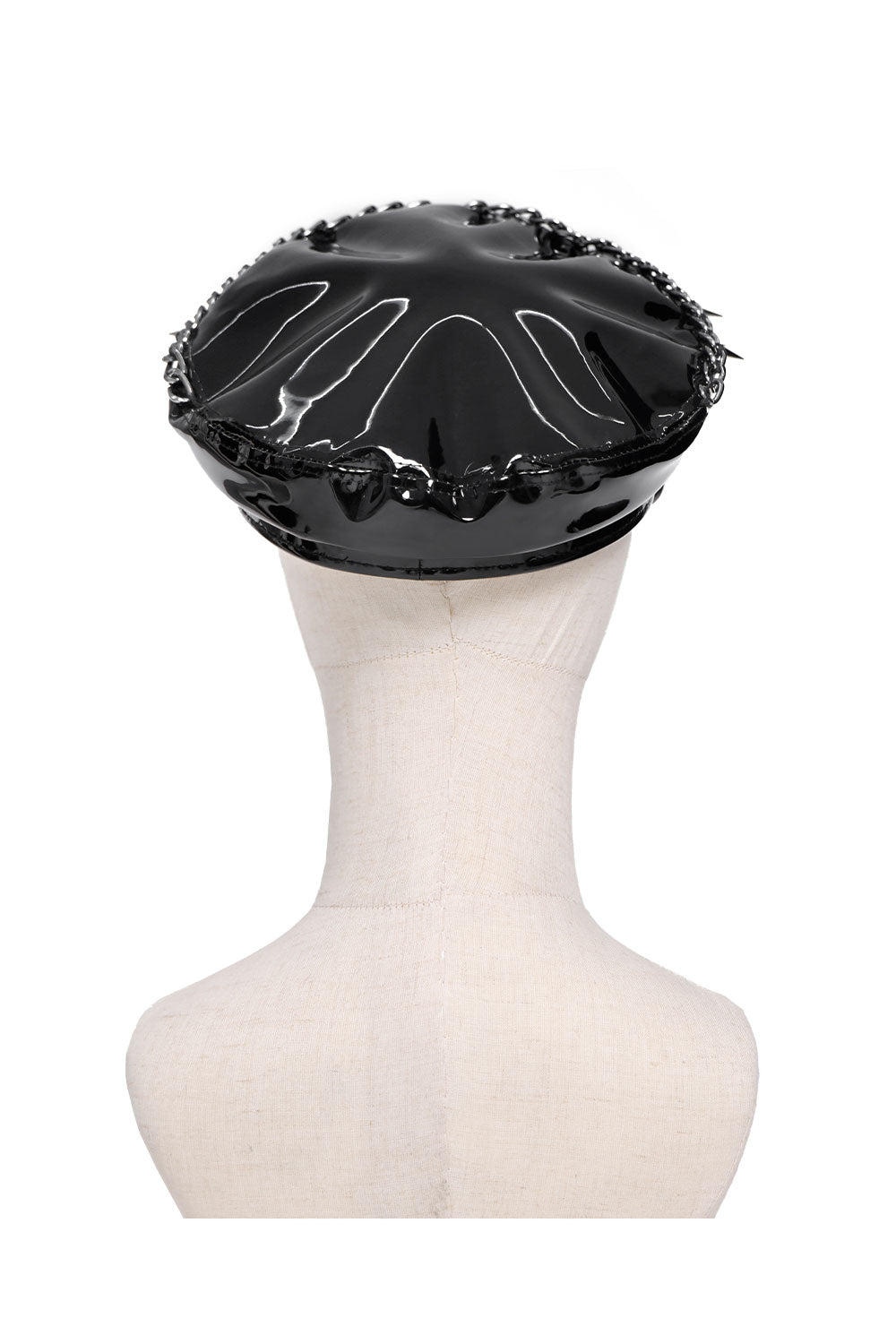 Back view of Devil Fashion goth military cap