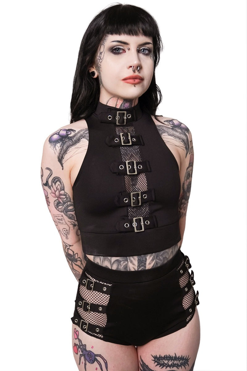 fishnet swimsuit by forest ink