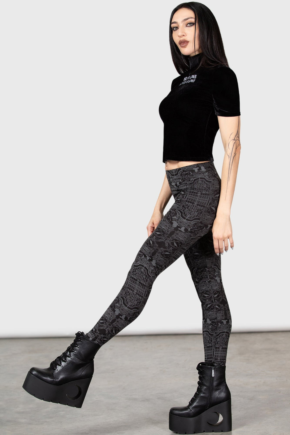 addams family leggings womens