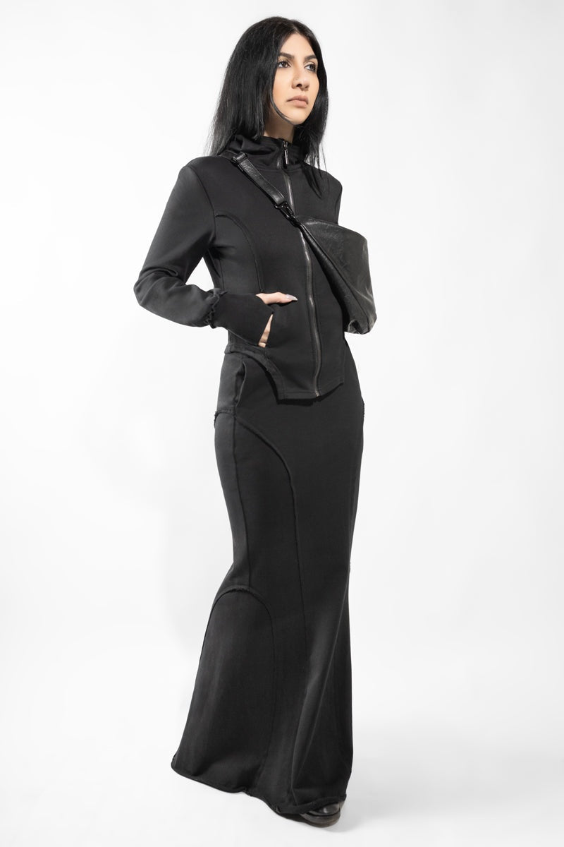 long maxi fishtail mermaid skirt