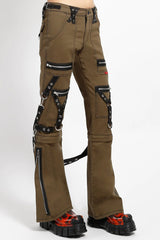 Pantalones con cremallera y diseño militar de Tripp NYC [VERDE DEL EJÉRCITO]