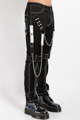 Pantalones Tripp Raider [negro/blanco]