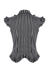 Womens striped fitted blouse