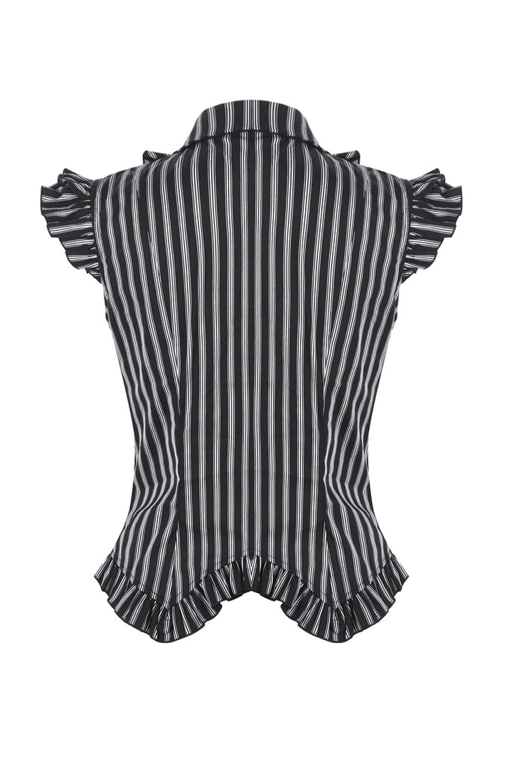 Womens striped fitted blouse