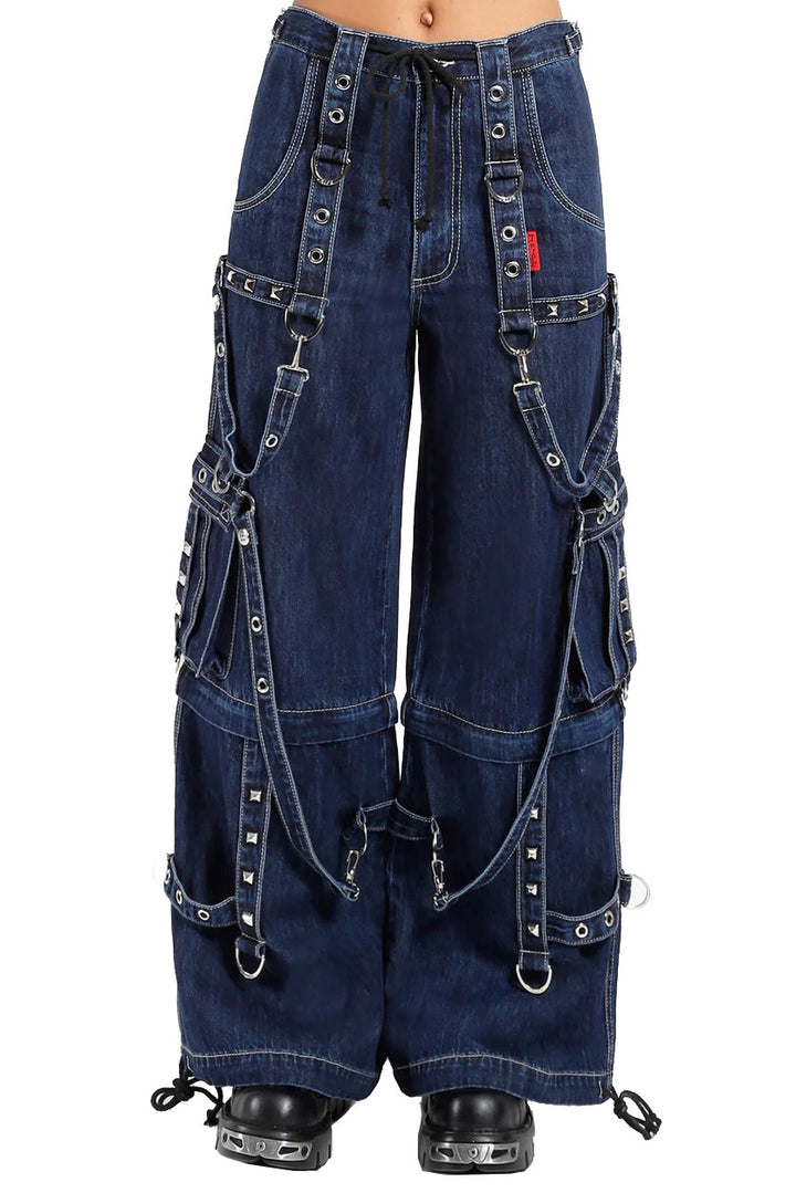 Tripp NYC Strap Zip-Off Pants [BLUE DENIM]