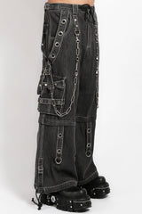 mens punk chain jeans plus size
