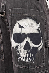 Tripp NYC Devil Skull Pants [Black Denim]