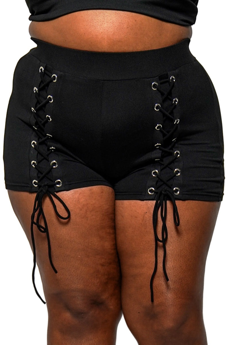 womens plus size gothic shorts