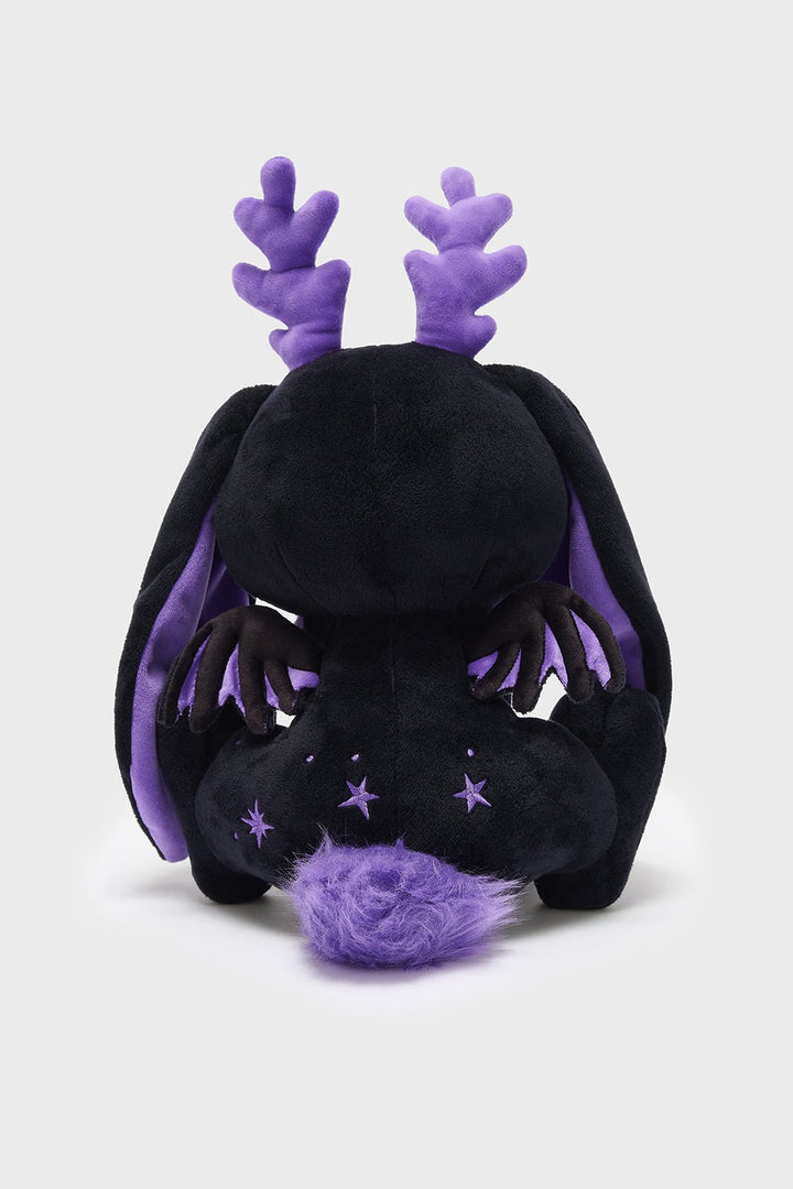 kawaii purple and black cute rabbit plushie toy 