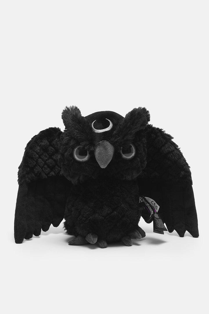 black owl plush toy
