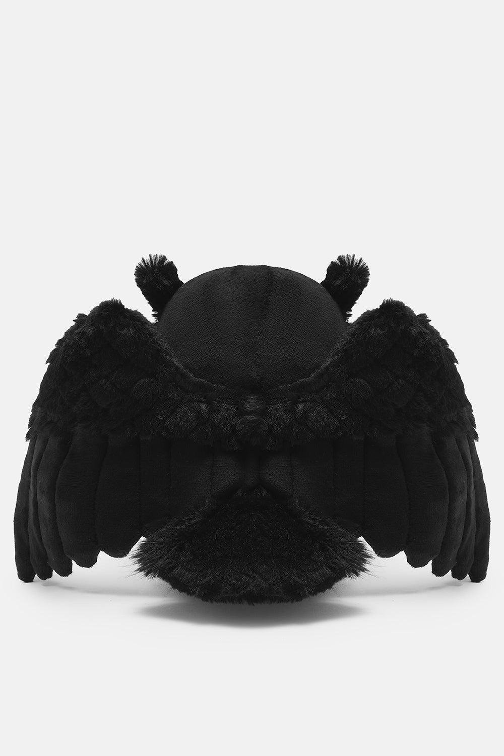 goth black owl plush toy by killstar