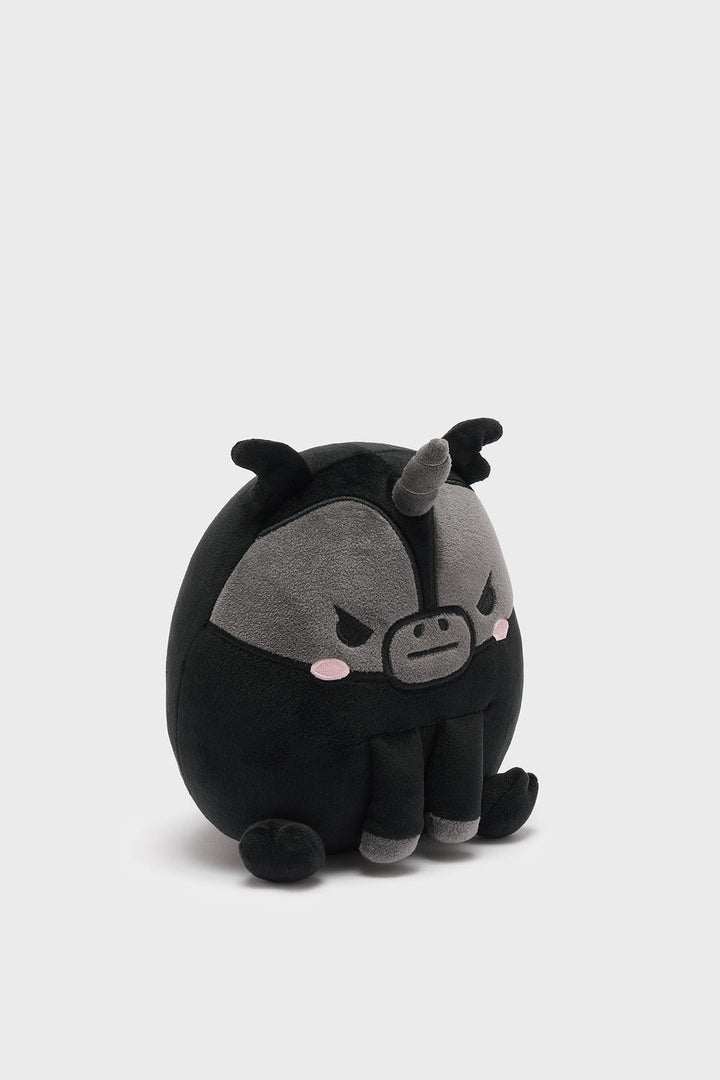 black emo kawaii creepy cute unicorn plush toy