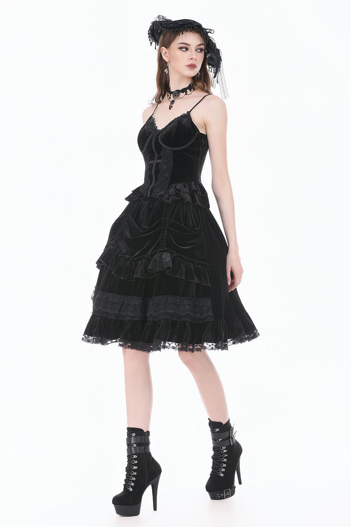 Layered black skirt from Dark in Love