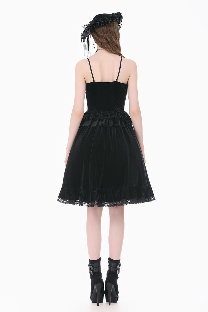 Dark in Love black skirt with lace detail
