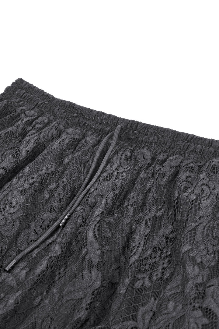 Womens long skirt with floral details