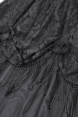 Goth womens layers full length skirt