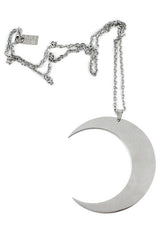 killstar crescent moon chain necklace