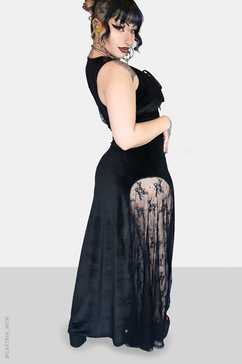 romantic goth lace dress