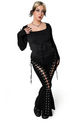 street goth long sleeve blouse