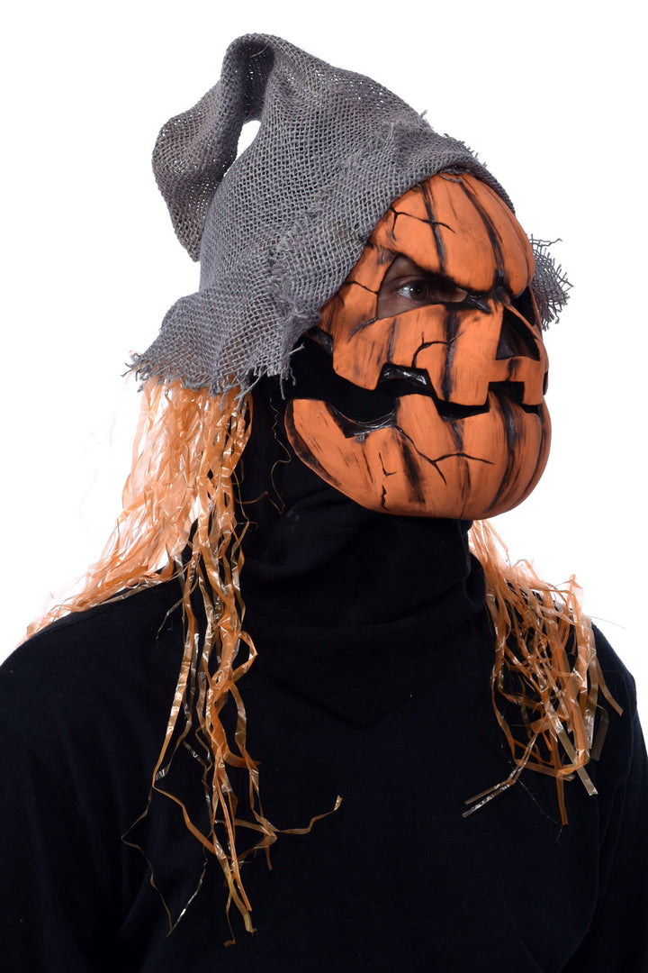 jack o lantern halloween head mask