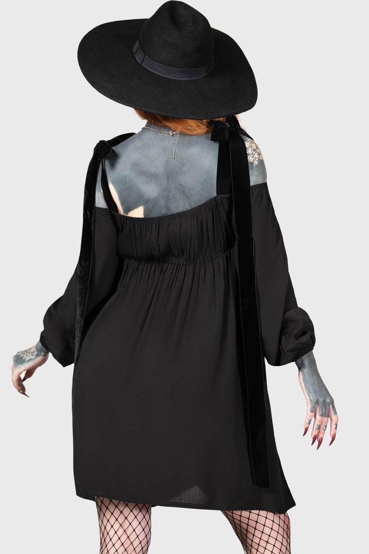 dark cottagecore dress