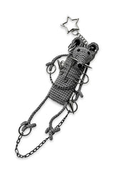 Pierced mouse punk keychain accessory from Nothing Here