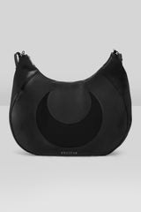black crescent moon bag