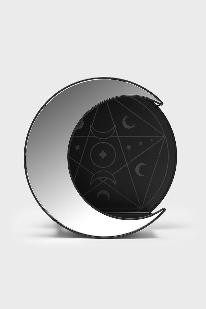 crescent moon shaped wall shelf
