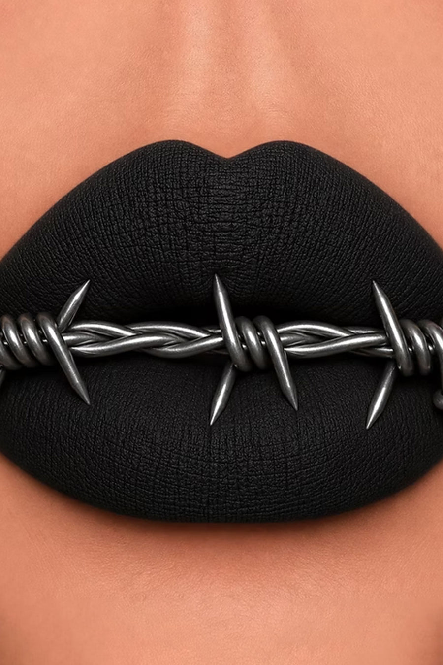 Bold matte black lip potion for goths from Curst Kosmetics