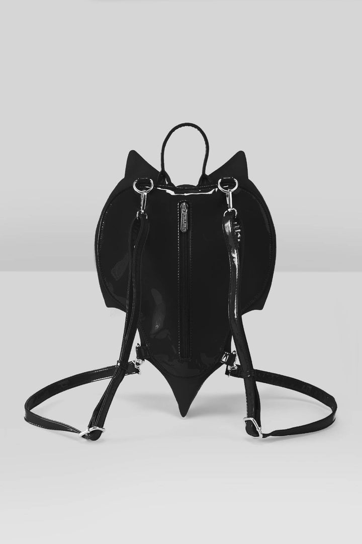 womens vegan leather bat-shaped purse