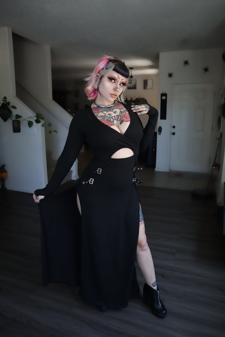 long black gothic dress for women
