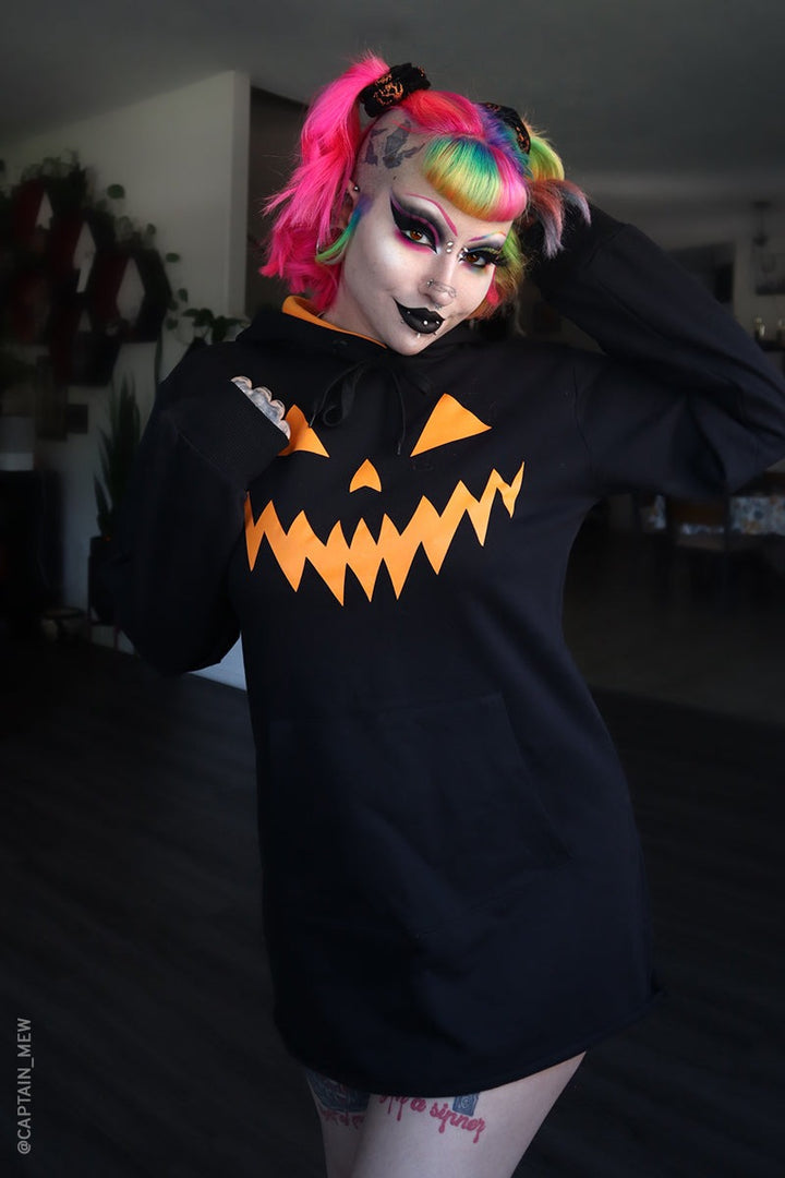 pumpkin face hoodie