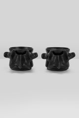 black horror human bone drinking cups