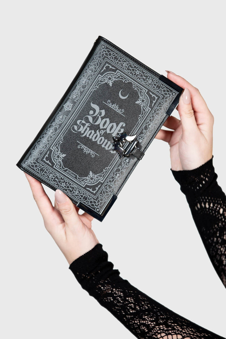 vegan leather gothic book shaped wallet
