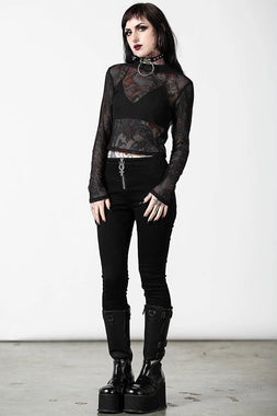 Planetary Party Mesh Top