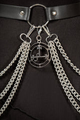 highwaisted goth belt