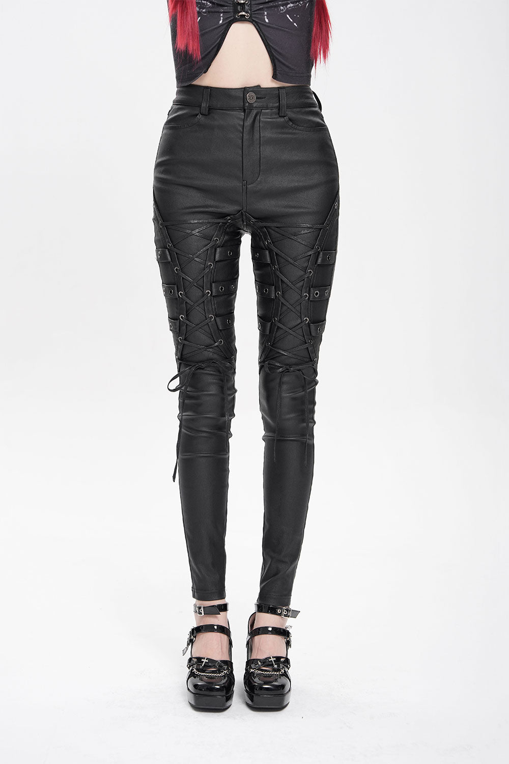 Devil Fashion womens fitted goth pants