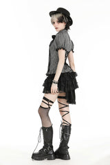 Victorian goth inspired womens skort